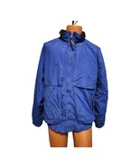 Woolrich Jacket Coat Mens Large Fleece Lined 15408 Cobalt Zip Front - £20.02 GBP