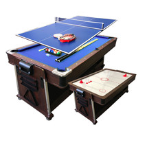 7FT Multi Games Billiards Blue Air Hockey + Table Tennis + Table Top – B... - $2,299.00