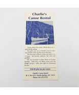 Charlie&#39;s Canoe Rental Brochure Eureka Springs Arkansas 1990&#39;s - $108.23 MXN