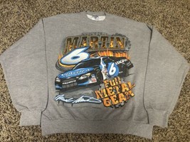 Mark Martin NASCAR Graphic Sweatshirt - Large - #6  - Viagra  Vintage Y2K - £23.89 GBP