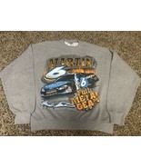 Mark Martin NASCAR Graphic Sweatshirt - Large - #6  - Viagra  Vintage Y2K - $29.65