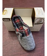 Totes Toasties Heather Gray w Plaid Women&#39;s Size XL 9-10 NEW - $23.35