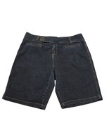 Goddess Womens Size 24 Denim Shorts Bermuda Dark Wash Stretch Beach Vaca... - $14.68