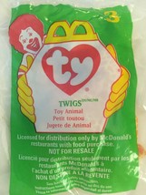 McDonald&#39;s 1998 Happy Meal Toy Twigs The Giraffe #3 Teenie Beanie Baby -... - £3.16 GBP