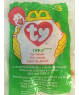 McDonald&#39;s 1998 Happy Meal Toy Twigs The Giraffe #3 Teenie Beanie Baby -... - £3.14 GBP