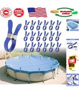 Stainless Steel Pool Cover Clips, 18 Pieces, Secure Lock for Strong Prot... - $26.56 CAD