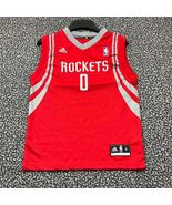 Houston Rockets Brooks #0 Jersey Shirt Youth Medium 10-12 Adidas V-Neck ... - $710.65 MXN