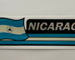 Nicaragua Flag Reflective Sticker, Coated Finish, Side-Kick Decal 12x2/12 - $2.99