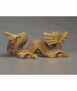 Hand Carved Wooden Dragon from Mexico 24&quot; Long  10&quot; High in Good Conditi... - $50.63 CAD
