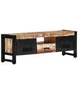  TV Cabinet Mixed Colors Solid Reclaimed Wood 47.2 x 11.8 x 15.7 in - $5,680.46 MXN