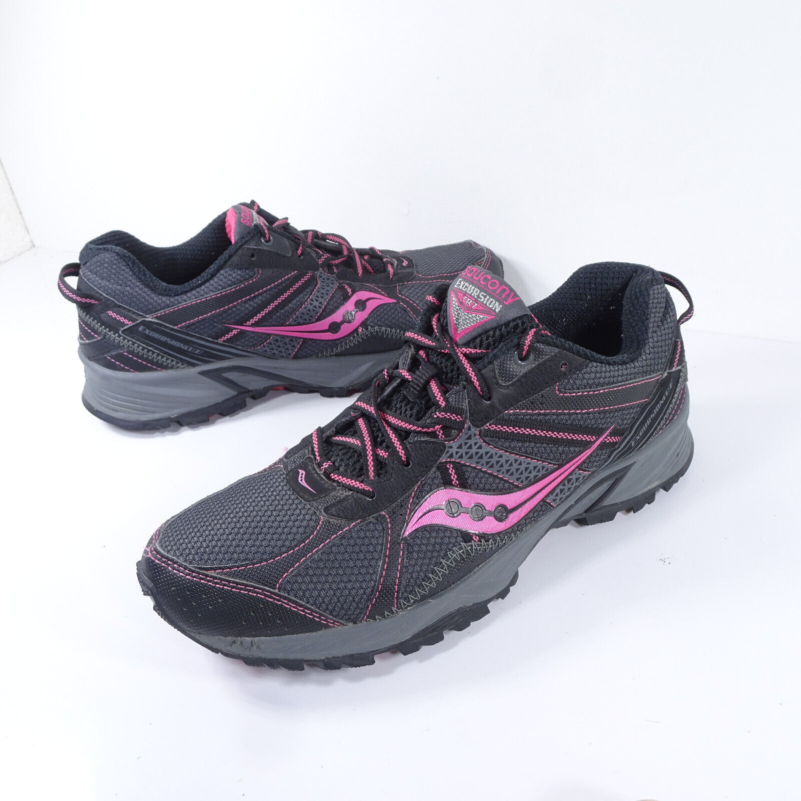Primary image for Saucony Womens Excursion TR7 Trail Running Shoes Black Pink Size 11 15170-1