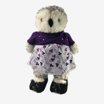 Build A Bear Plush 14&quot; Stuffed Purple Dress Shoes White and Black Green ... - £32.46 GBP