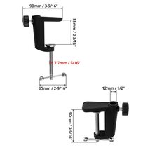 Desk Table Mount Clamp, 2 Pack C Shape Arm Stand Holder For Microphone Mic Suspe - £12.52 GBP