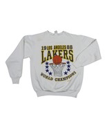 Vintage 1988 LA Lakers Sweatshirt Sweater World Champions LOGO 7 - $67.31