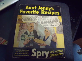 Aunt Jenny&#39;s Spry Cookbook, 3 Spry Lids &amp; Spry Deep Frying Booklet - £19.66 GBP