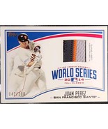 2015 Topps Series 1 Juan Perez 2014 World Series Champion Relic 42/100 #... - $45.82