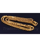 22K YELLOW GOLD FANCE MEN&#39;S WOMEN&#39;S UNIQUE STYLISH LINK CHAIN DIAMOND CU... - £1,990.23 GBP+