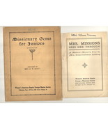 2 woman's missionary recitations child booklets Baptist Episcopal church... - €12,05 EUR 2 woman's missionary recitations child booklets Baptist Episcopal church... - €12,05 EUR
