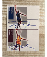 Michael Jordan Kobe Bryant Dual Autograph Facsimile RP Basketball Card - $3.25