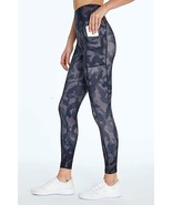Bally Total Fitness High Rise Pocket Ankle Legging, Black Ocean Camo, Sz... - $25.27 CAD