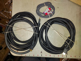 22BB00 Assorted A/V Cables: Rocketfish 4' Hdmi -- Dvi, (2) Unbranded 15' Hdmi - £8.77 GBP