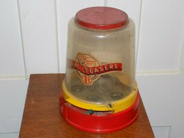 Vintage Jaw Teasers Plastic Metal Gum Ball Dispenser Machine - $54.45