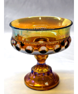 Vintage Colony Color Crown Gold Honey Thumbprint Open Compote Candy Nut ... - $14.83