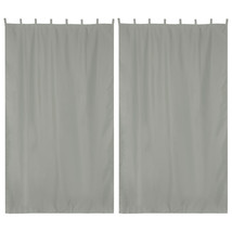 54"X108" Outdoor Privacy Curtain Tab Top Uv30+ Garden Lawn Pergola Patio 2 Piece - £48.75 GBP