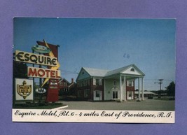Vintage Postcard 1986 1980s Esquire Motel Providence RI Seekonk MA  - £5.21 GBP