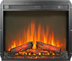 23 Inch Electric Fireplace Insert, Ultra Thin Heater, Log Set, Remote - $3,161.81 MXN