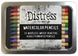  Distress Watercolor Pencils Tim Holtz Set 4 - £19.10 GBP