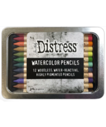  Distress Watercolor Pencils Tim Holtz Set 4 - £18.84 GBP