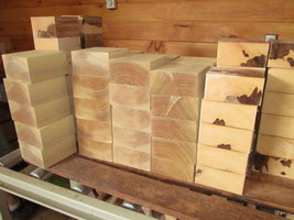 (8) Kiln Dried Bowl Blanks Wood Mahogany, Cherry, Sapele, Maple 6&quot; X 6&quot; x3&quot; - £76.44 GBP