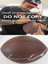 Eric Ebron Indianapolis Colts signed autographed NFL football, COA exact proof - £85.44 GBP