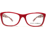 Dolce &amp; Gabbana Petite Eyeglasses Frames DG3231 3129 Bright Red Daisy 48... - $93.52