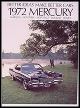 1972 Mercury Prestige Brochure- Cougar XR7 Monterey - £9.49 GBP