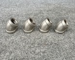 Lot of 4 -  1&quot; Pipe 45 Elbow Threaded 316 Stainless Steel  New - £28.93 GBP