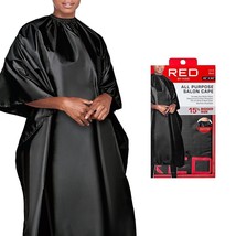 RED BY KISS SHAMPOO CAPE PREMIUM VINYL WITH NYLON NECKLINE - #SA03 BLACK - £7.59 GBP