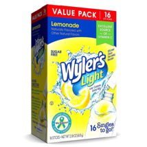 VALUE PACK Wyler’s Light Lemonade Drink Mix Singles to Go 16-COUNT SAME-... - $7.99