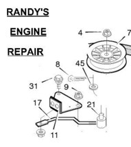 BRAKE ARM RH 092413E701MA MURRAY RIDER MOWER RIGHT PART - £27.96 GBP