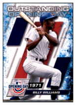 2021 Topps Opening Day Billy
  Williams Outstanding Opening Day 
  Chicago Cubs  - £2.54 GBP
