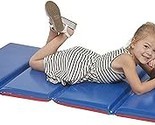 Premium Folding Rest Mat, 4-Section, 2In, Sleeping Pad, Blue/Red, 5-Pack - $407.99