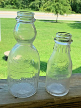 Vtg Fairfield Western Maryland Dairy Clear Glass Bottle Lot 1 Pint 1 Qua... - $29.95