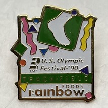 1990 US Olympics Festival Rainbow Foods Minnesota Track &amp; Field Lapel Ha... - £4.67 GBP