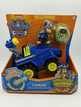 Paw Patrol Dino Rescue Chase’s Deluxe Rev Up Vehicle Mystery Dino Figure - $9.49