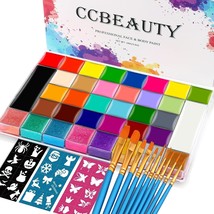 36 Colors Face Body Paint Oil Hypoallergenic Face Painting Kit Professional for  - £43.00 GBP