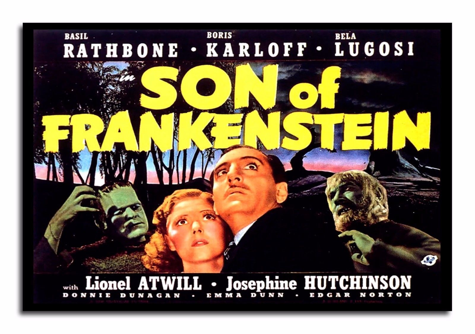 Boris Karloff Son of Frankenstein Cover 8x12 Inch Aluminum Sign - $14.80