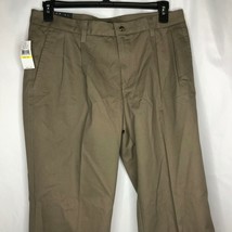 New Van Heusen Pants Size 34X29 Wrinkle Free Stain Resistant Pleated Mens - £15.55 GBP