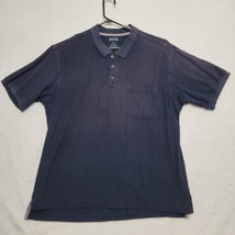 Duluth Trading Co. Men&#39;s Polo Shirt Size 2XLT Navy Blue Big &amp; Tall Casual - £22.54 GBP
