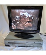 Sanyo DVD &amp; VCR Combo Player 4-HEAD HIFI VHS Recorder DVW-7200 Tested Wo... - £55.52 GBP